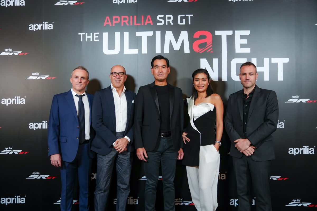 “อาพริเลีย” สร้างปรากฏการณ์ไลฟ์สไตล์ความมันส์แบบจัดเต็ม ย้ำความเป็น “BE A RACER” แห่งวงการซูเปอร์ไบค์เมืองไทย กับงาน “Aprilia SR GT The Ultimate Night”