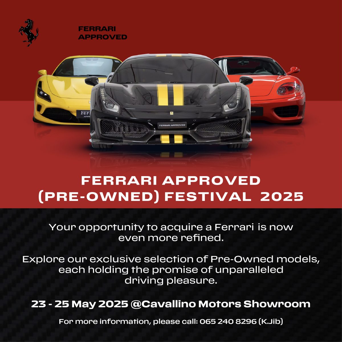 สัมผัส Ferrari กว่า 20 คัน ในงาน Ferrari Approved (Pre-owned) Festival 2025 พร้อมเปิดอาคารใหม่ สู่ประสบการณ์เหนือระดับ