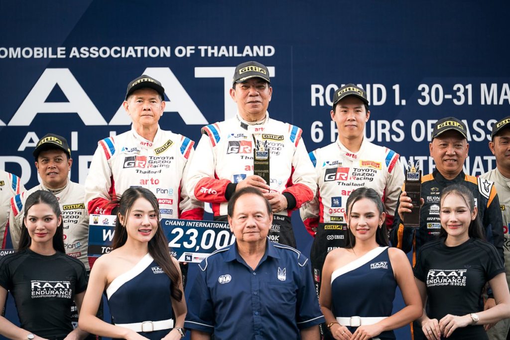 ‘TOYOTA GAZOO Racing Thailand โชว์แกร่งผงาดศึกมาราธอน RAAT Endurance เปิดฤดูกาล 2026