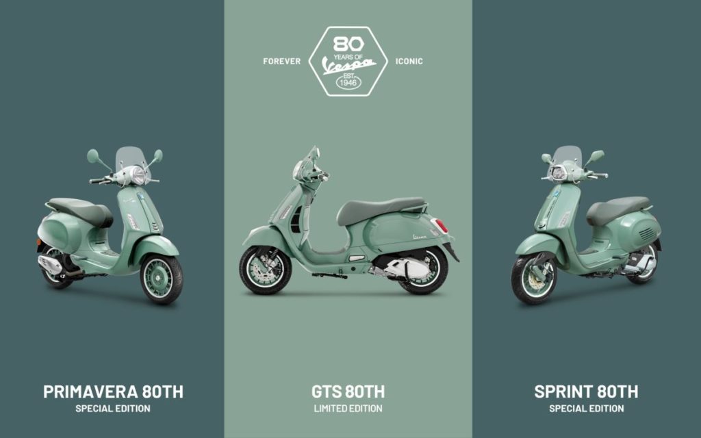 เวสป้าฉลองครบรอบ 80 ปีครั้งยิ่งใหญ่! เปิดตัว VESPA 80TH คอลเลกชันสุดพิเศษ บน 3 รุ่นสุดฮิต ที่มาทั้ง Limited Edition และ Special Edition